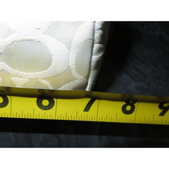 Coach 2005 Limited Edition Signature Optic White Cream Monogram Bumblebee Hobo - Picture 9 of 10